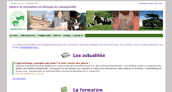 Desktop Screenshot of cfa-cpse-canappeville.fr